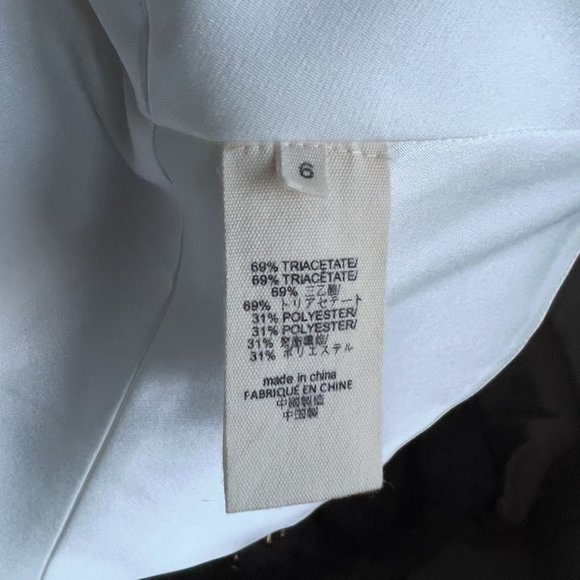 L'AGENCE White/Pearl Satin Bustier Top Size 6 - Picture 5 of 5